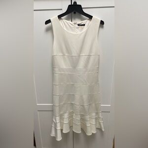 Ivory Ruffle dress. Cute with cowgirl boots